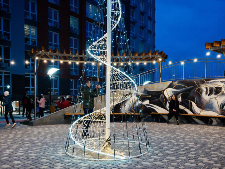 Світлодіодна арт-декорація для ЖК ARTVILLE м. Одесса