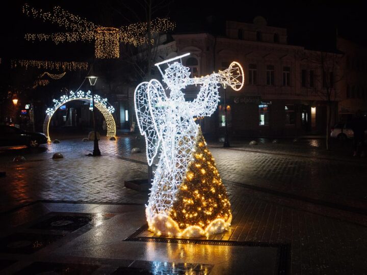 Світлодіодна фігура Різдвяний янгол